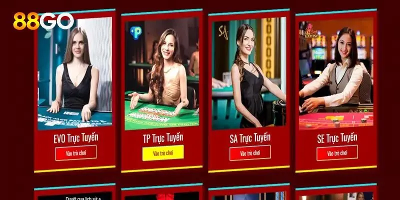 Giới thiệu về chuyên mục casino tại cổng game 88Go