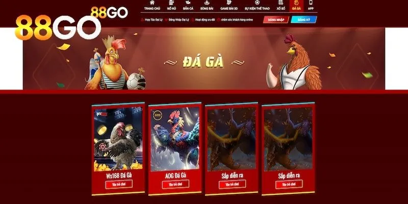 Hình ảnh 2 sảnh game đá gà chất lượng tại 88go